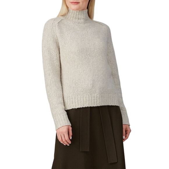 VINCE. Textured Saddle Sleeve Turtleneck - Picture 1 of 6